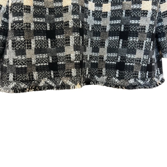 Chanel VINTAGE Fall 2005 Tweed Crop Jacket Sz 10 Wool Blend Open Front Blazer - Picture 8 of 11